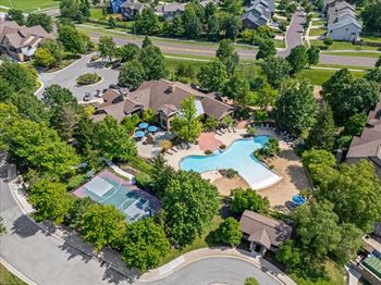 Bird's eye view of the community